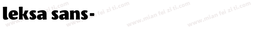 leksa sans字体转换